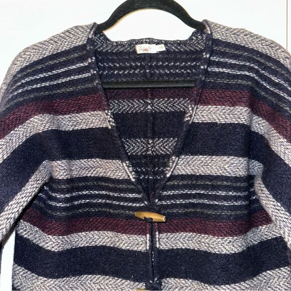 Faherty Womens Wool Cashmere Fringe Boho Cardigan XS/S GUC - Picture 3 of 11